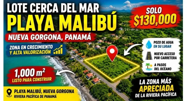 Terreno en Venta en Nueva Gorgona Panamá Oeste Panamá | $130,000 | MLS# 25301